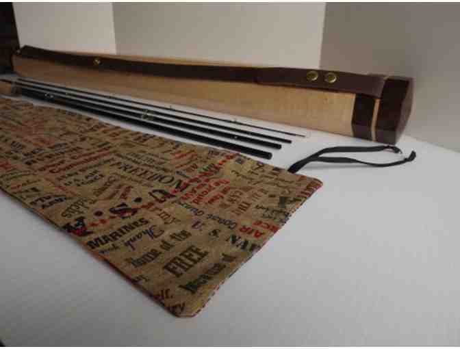 Fantastic Long Beach, CA PHW-Made Fly Rod and Exquisite Craftsman-Made Wooden Rod Case