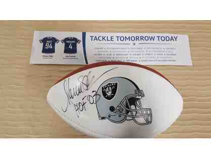 NFL LA Raiders Running Back & Hall of Fame Marcus Allen Autographed Football