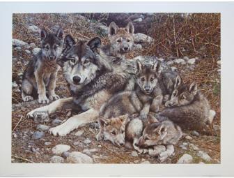 Den Mother - Wolf Family by Carl Brenders