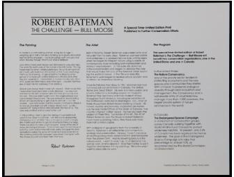 The Challenge - Bull Moose Print by Robert Bateman