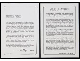 Biding Time - Great Blue Heron Signed Print by John Pitcher