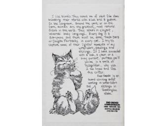 Cats n' Koi Signed Print by Enid Groves