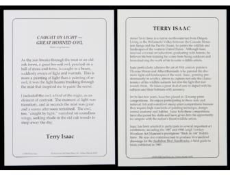 Caught by the Light - Great Horned Owl Print by Terry Isaac