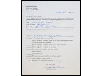 'Journey into Silence' serigraph by Elton Bennett