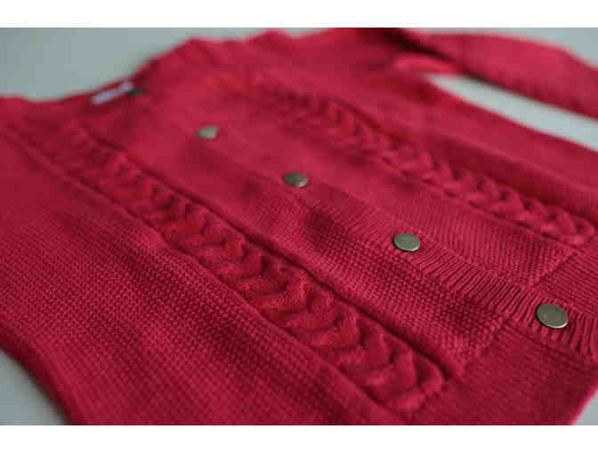 Jacadi Red Cable Cardigan (Size 12)