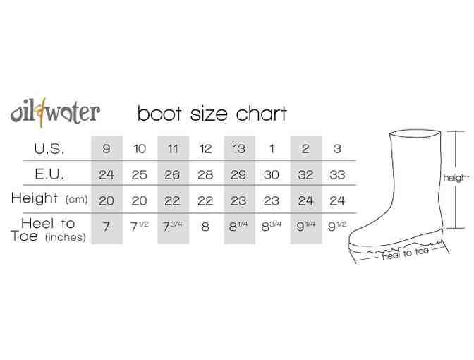 Oil & Water Lemonade Rainboots (Size 13)