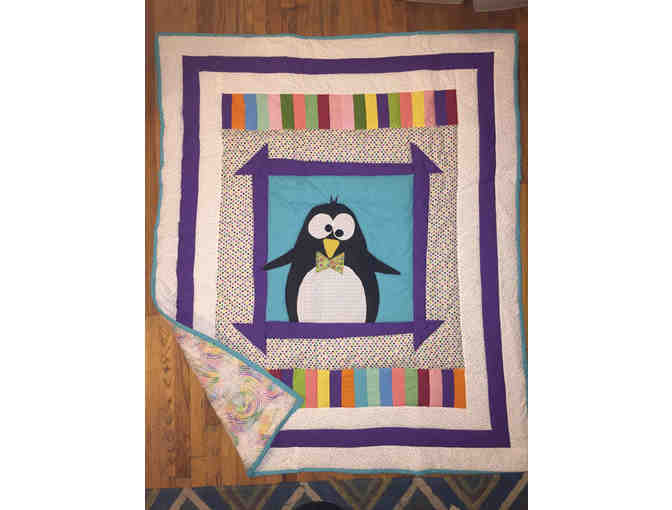Handmade Penguin Quilt (Twin Size)