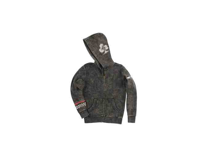 Butter - Motorcycles Boys Mineral Wash Fleece Hoodie (size S)