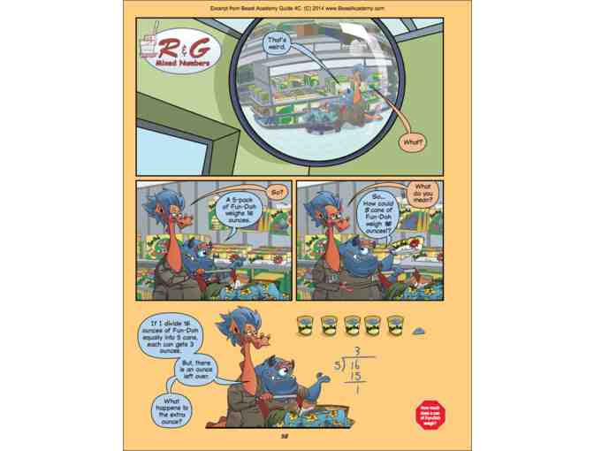 Beast Academy 4A, 4B, 4C, and 4D Guides and Practice Books