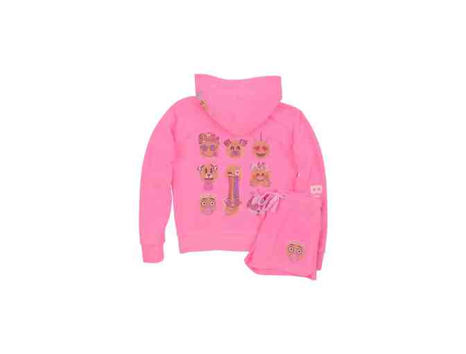 Butter - Snapchat Emojis Mineral Wash Fleece Zip Hoodie (Size L)