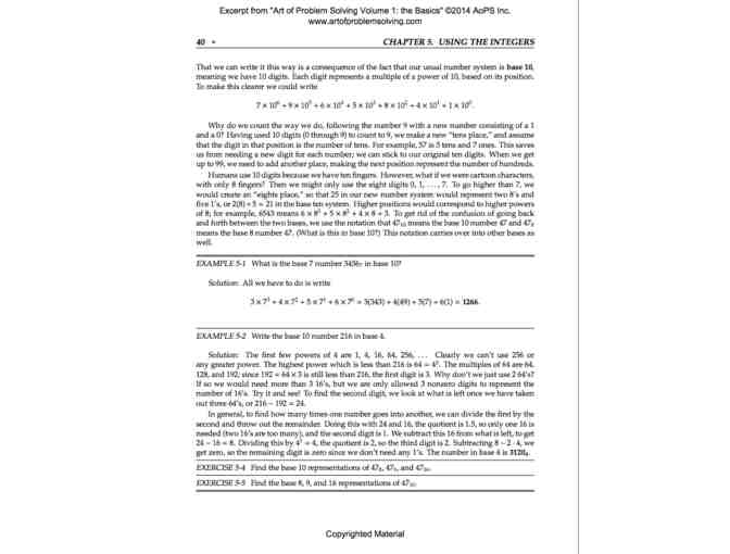 Art of Problem Solving - Vol. 1 Only and Competition Math for Middle School