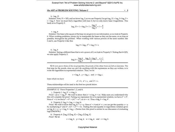 Art of Problem Solving - Vol. 1 & 2 and Competition Math for Middle School