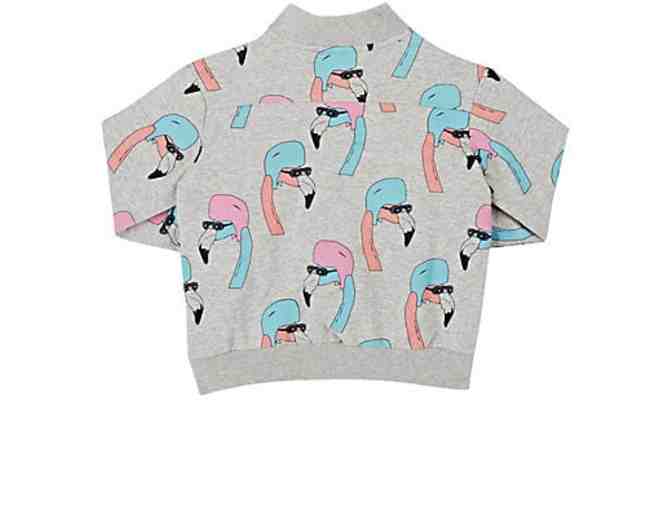 Gardner and the Gang - Flamingo-Print Stretch-Cotton Bomber Jacket (size 4-6)