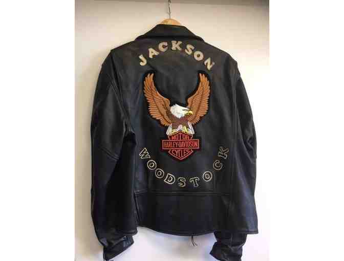 Harley Davidson leather jacket Jackson Woodstock - Photo 1