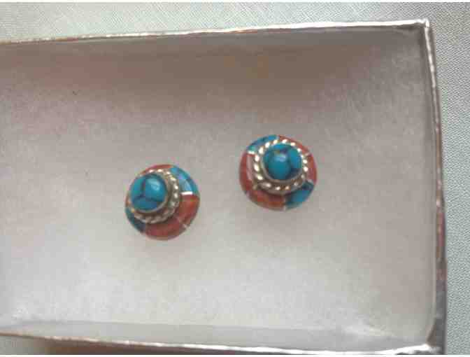 Round Native American earrings