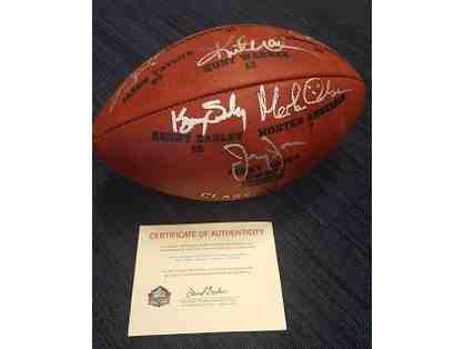 2017 Pro Hall of Fame football Autographed (Certificate of Authenticity)