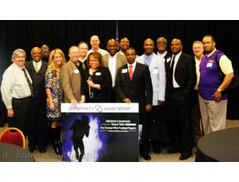 Football autographed by 13 retired NFL players