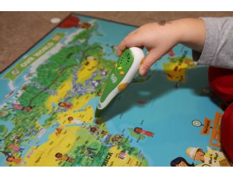 Leap Frog Tag Reading System, Interactive World Map & Cars Book