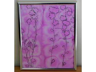 'A Flower Diptych' Ink and Water Color on Paper