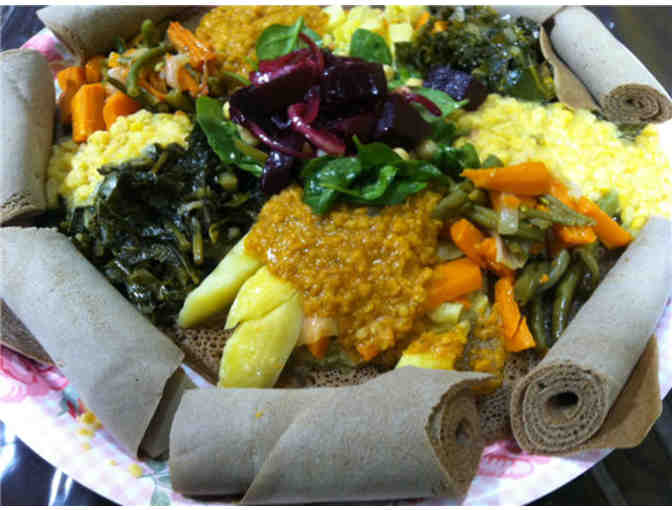 $25 Gift Card to Azla Vegan Ethiopian Restaurant and a jar of Berbere, an Ethiopian Spice