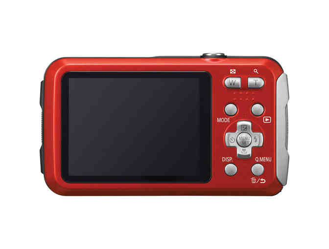 Panasonic LUMIX Active Lifestyle Tough Camera in Red with PNY 32 GB Memory Card