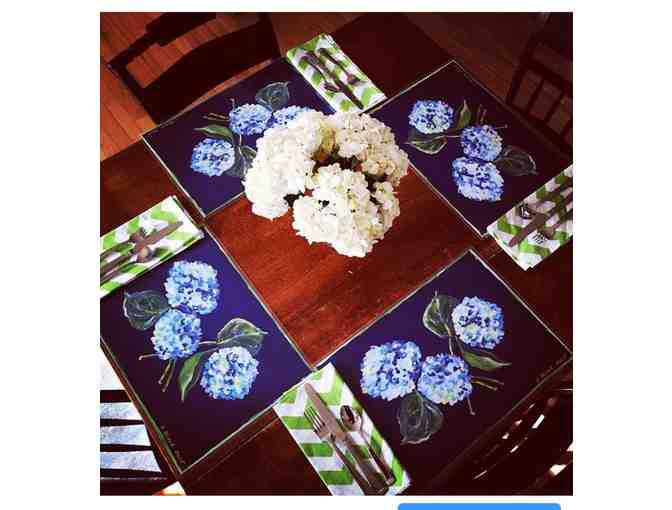 Set of 8 Hand Painted Place Mats from Sarah Minor Design