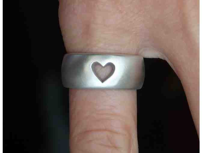 Sterling Silver Interlocking Heart Rings