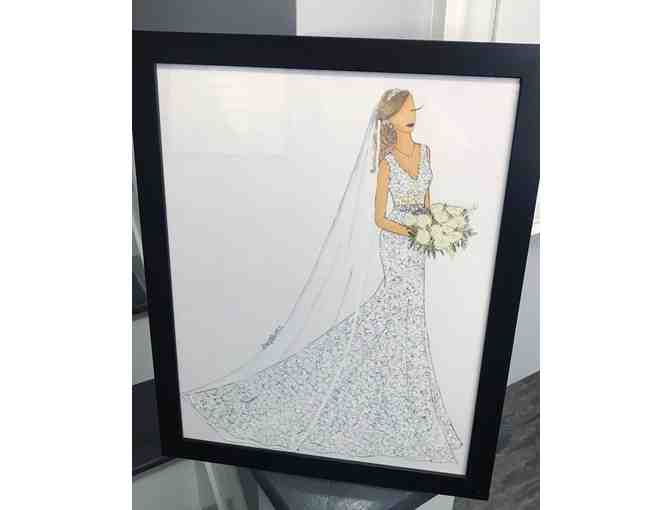 Personalized Wedding Dress Sketch