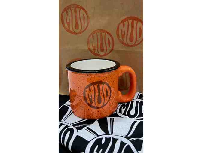 MudCoffee $50 Gift Card, Mug, and Bandana