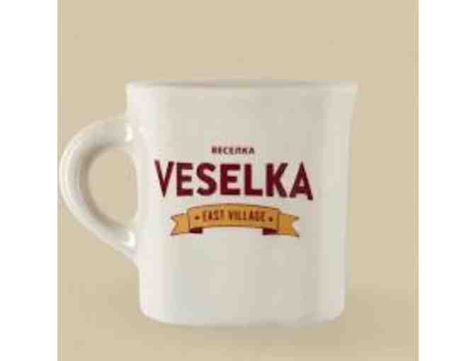 $100 Gift Card to Veselka and Mug