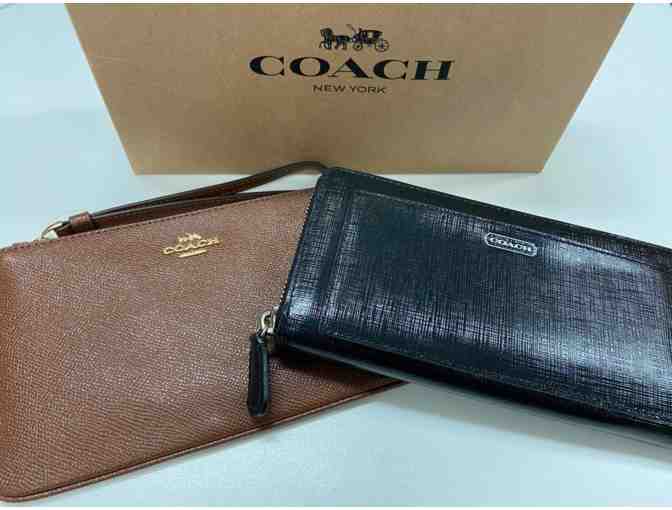 Two (2) Leather Coach Wallets