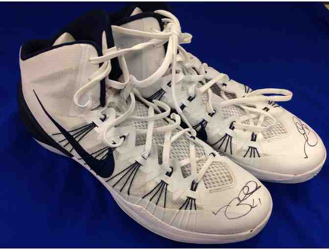 Nick Collison game-worn and autographed shoes from April 3 game