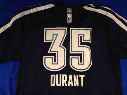 2013-14 Kevin Durant game-day worn shooting shirt