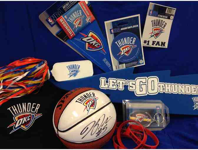Thunder fan pack and Kendrick Perkins-autographed mini-ball