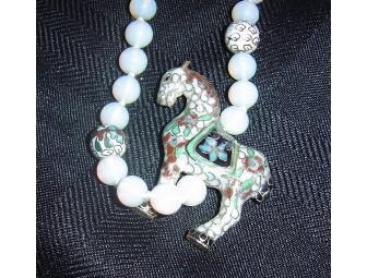Cloisonn?? Horse Necklace & Butterfly Bracelet