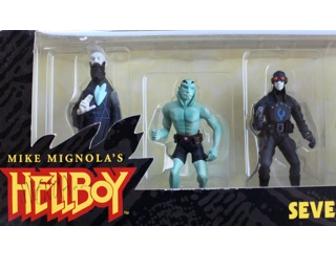Signed Hellboy 7 Piece PVC set - NIB