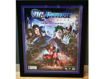 DC Universe Custom Framed and signed poster