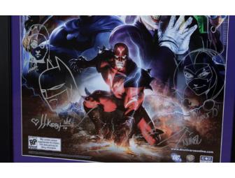 DC Universe Custom Framed and signed poster