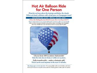 Hot Air Balloon Ride Ticket for 1 person