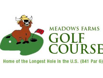 Meadows Farms Golf Course Round of Golf with Cart Certificate