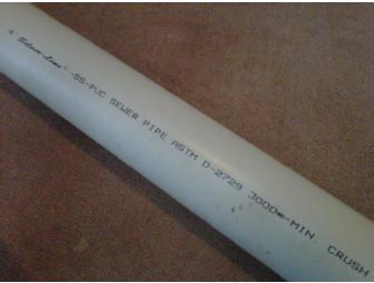 10' Silver-Line 4' PVC Sewer Pipe