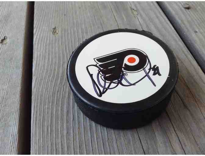 Ray Emery #29 Autographed Puck & Certificate of Authenticity