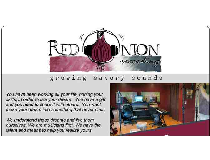 One Hour of Recording Studio Time at Red Onion Studio