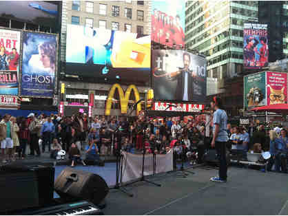 Singing Opportunity on Broadway Stage in Times Square