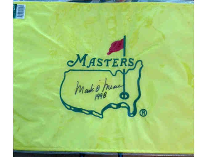 Mark O'Meara Autographed Masters Pin Flag from 1998 win
