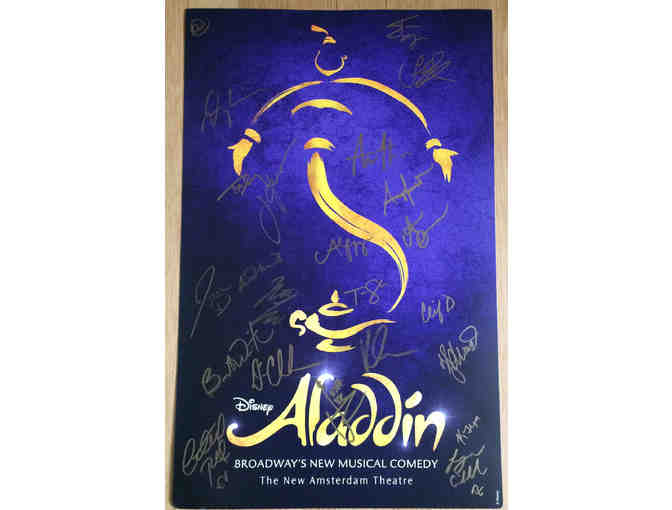 Hand-signed Poster from "Aladdin" - Photo 1
