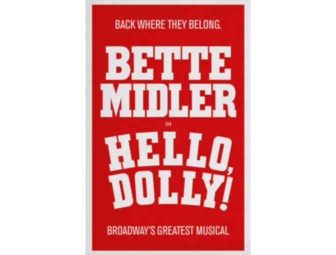 Hand-signed Poster from 'Hello, Dolly!' staring Bette Midler