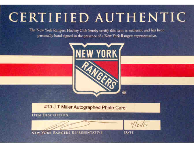 Hand signed Rangers #10 Postcard with Authentication