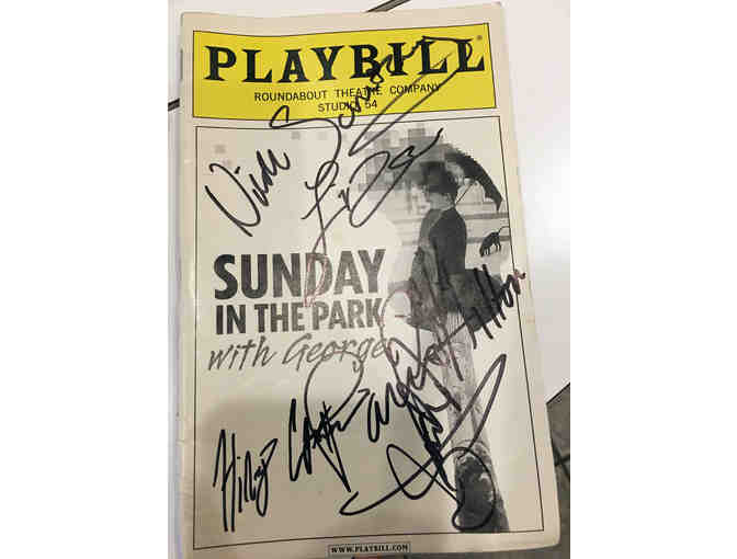 Hand-signed 'Sunday in the Park with George' Playbill