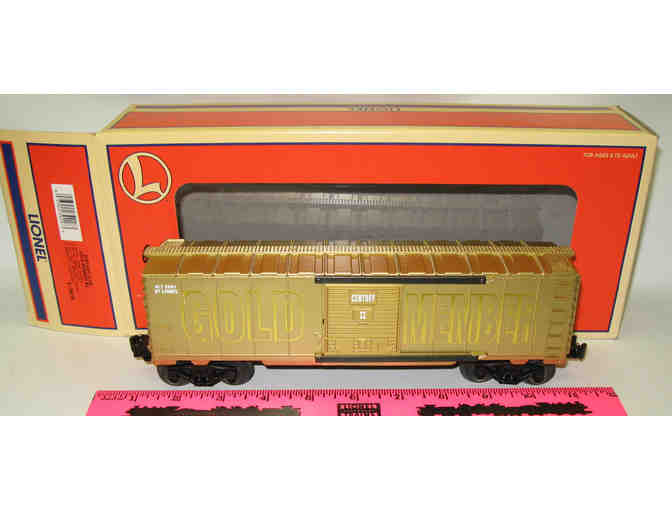 Lionel Train #6-39218 Century Club Gold Member BC (boxcar)